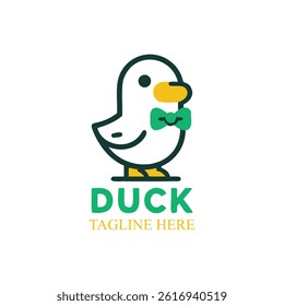 Duck icon set logo vector 
