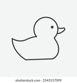 Duck icon set. vector illustration.