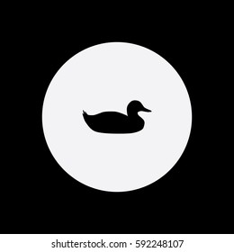 Duck icon silhouette vector illustration