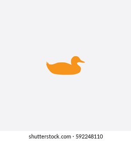 Duck icon silhouette vector illustration