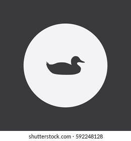 Duck icon silhouette vector illustration