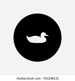 Duck icon silhouette vector illustration