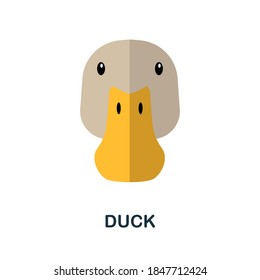 Duck icon. Simple element from home animals collection. Creative Duck icon for web design, templates, infographics and more