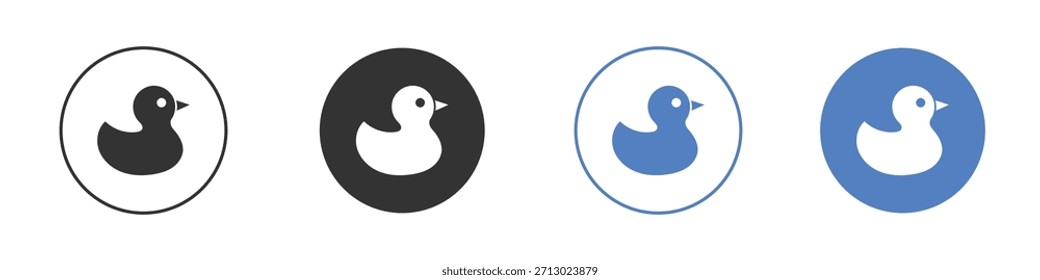 Icono de pato simple Vector minimalista EPS