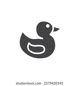 Duck icon Simple thin line flat symbol