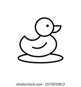 Duck icon simple vector symbol