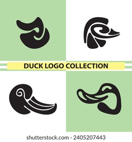 Duck icon special collection logo set 