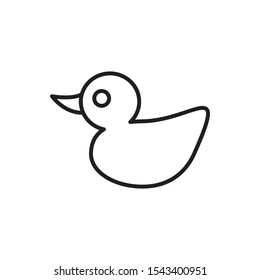 duck icon, symbol design template