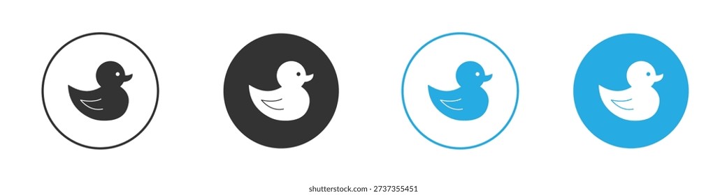 Duck icon symbol design template. Vector 10 eps.