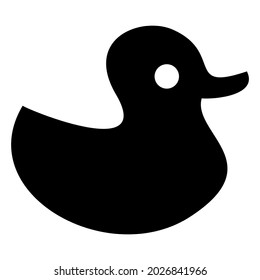 Duck icon symbol illustration on white background.