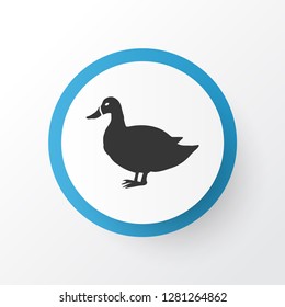 Duck icon symbol. Premium quality isolated mallard element in trendy style.