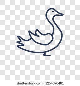 Duck icon. Trendy Duck logo concept on transparent background from Agriculture Farming and Gardening collection