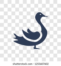 Duck icon. Trendy Duck logo concept on transparent background from Agriculture Farming and Gardening collection