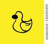 duck icon vector