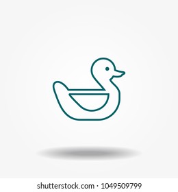 Duck icon vector.