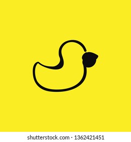 duck icon vector