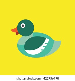 Duck Icon Vector, Animal Vector