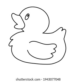 Duck icon vector. bird illustration sign. animal symbol or logo.