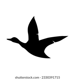 Vector de icono de paque. Signo de ilustración de pájaro. Símbolo de caza. Logo de Goose.