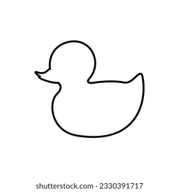 Duck icon vector. Bird illustration sign. Hunting symbol. Goose logo.