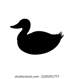 Duck icon vector. Bird illustration sign. Hunting symbol. Goose logo.