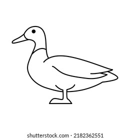 Duck icon vector design template.