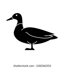 Duck icon vector design template.