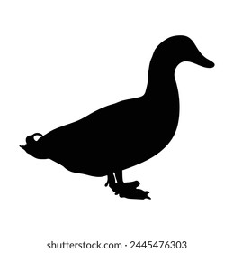 Icono de pato Vector. Símbolo de caza. Logo de Goose. Ilustración vectorial.