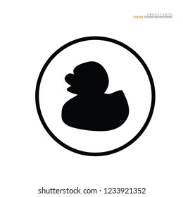 Duck  icon. Vector illustration.
