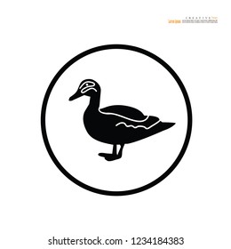 Duck  icon. Vector illustration.
