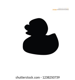 Duck  icon. Vector illustration.
