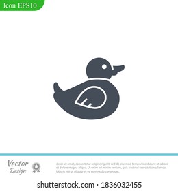 Duck icon. Vector illustration EPS 10.