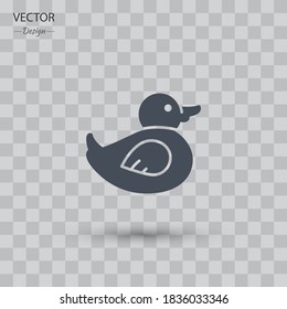 Duck icon. Vector illustration EPS 10.