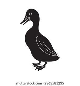 Duck icon vector illustration symbol design