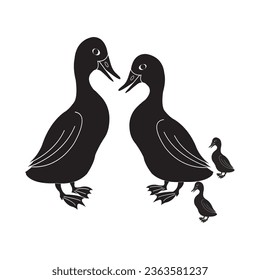 Duck icon vector illustration symbol design