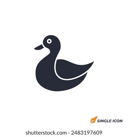 duck icon vector illustration. duck symbol isolated on white background