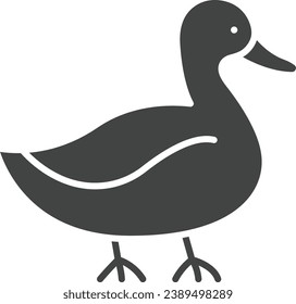 Duck icon vector image. Suitable for mobile application web application and print media.