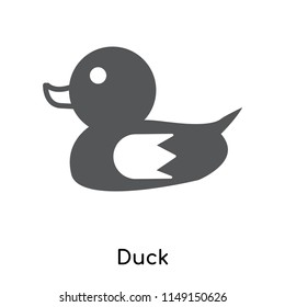 Duck icon vector isolated on white background for your web and mobile app design, Duck logo concept