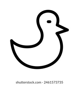 Duck Icon Vector Symbol Design Illustration