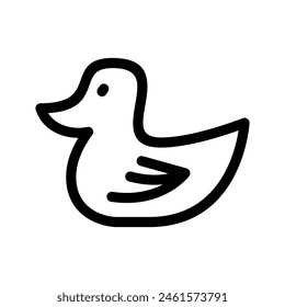Duck Icon Vector Symbol Design Illustration