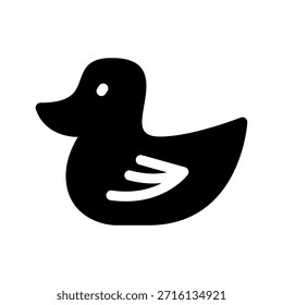 Ilustración de diseño de símbolo de Vector de icono de pato