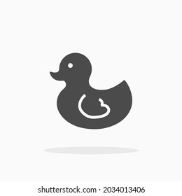 Duck icon. For your design, logo. Vector illustration.