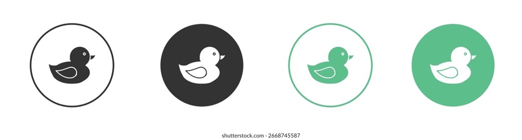 Duck icon for your website or app. eps10