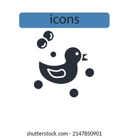 duck icons  symbol vector elements for infographic web