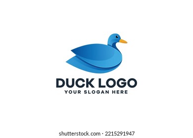 Duck Illustration Logo Icon Designs