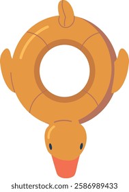 Duck inflatable ring beach accessory