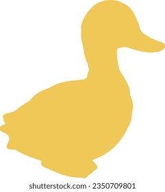 duck isolated vector silhouette icon