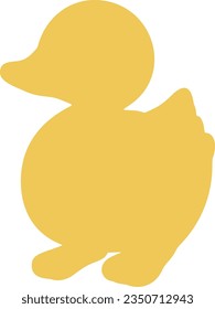 duck isolated vector silhouette icon