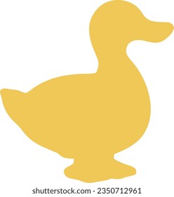 duck isolated vector silhouette icon