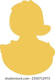 Ente einzeln auf Vektorsilhouette Symbol